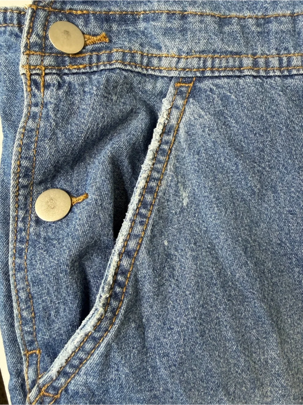 No Boundaries Blue Denim Short Overalls